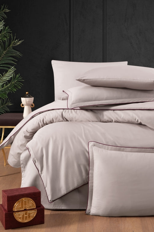 Постільна білизна La Romano Premium Satin 160×220 см сімейна Lucca Violet
