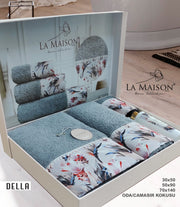 Подарунковий набір рушників La Maison, 3 шт. з ароматом Della Irmak