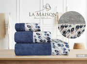 Подарунковий набір рушників La Maison, 3 шт. з ароматом Esme Mavi