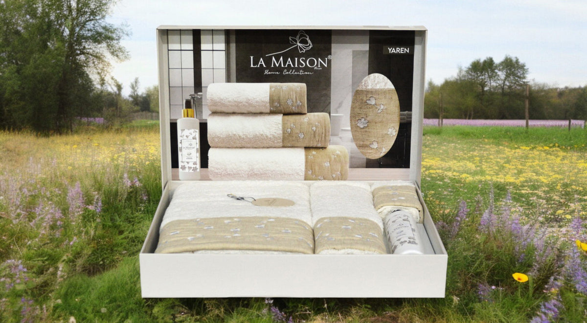 Подарунковий набір рушників La Maison, 3 шт. з ароматом Yaren