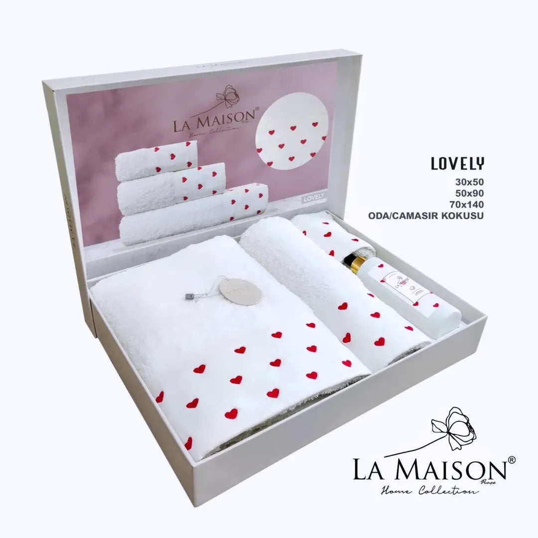 Подарунковий набір рушників La Maison, 3 шт. з ароматом Lovely