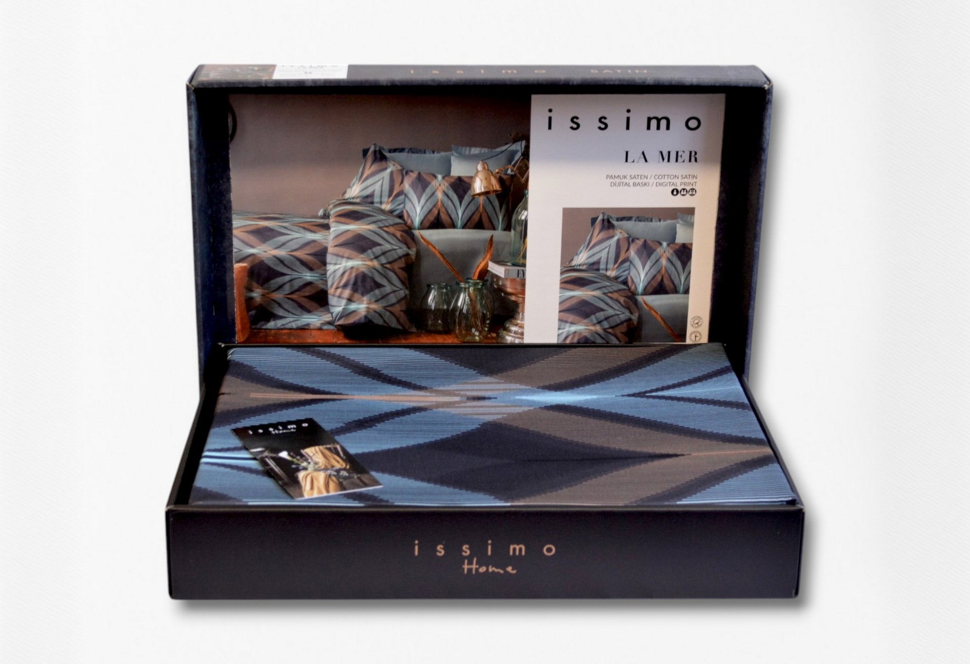 Комплект постільної білизни Issimo Digital Satin 200х220 см  La Mer