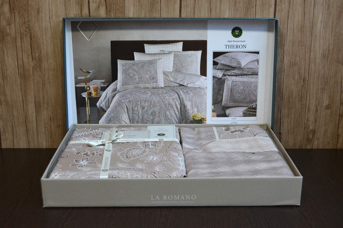 Постільна білизна La Romano Premium Satin 200×220 см Theron Rock