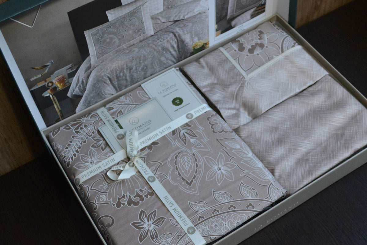 Постільна білизна La Romano Premium Satin 200×220 см Theron Rock