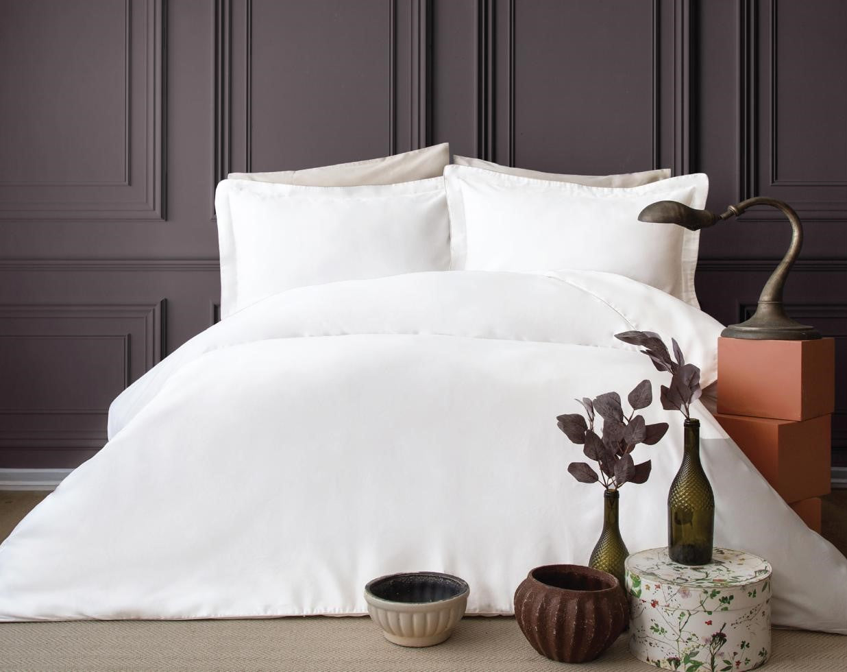 Постельное белье Pupilla Exclusive Satin 200 х 220 см Lara Ekru