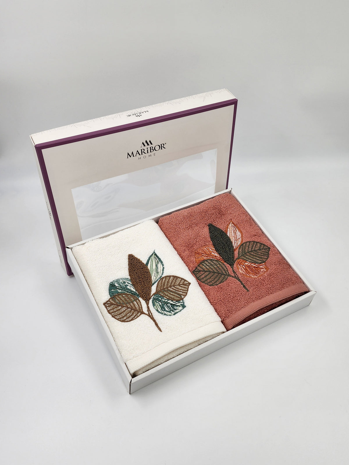 Подарунковий набір рушників для обличчя Maribor 2 шт. Leaf