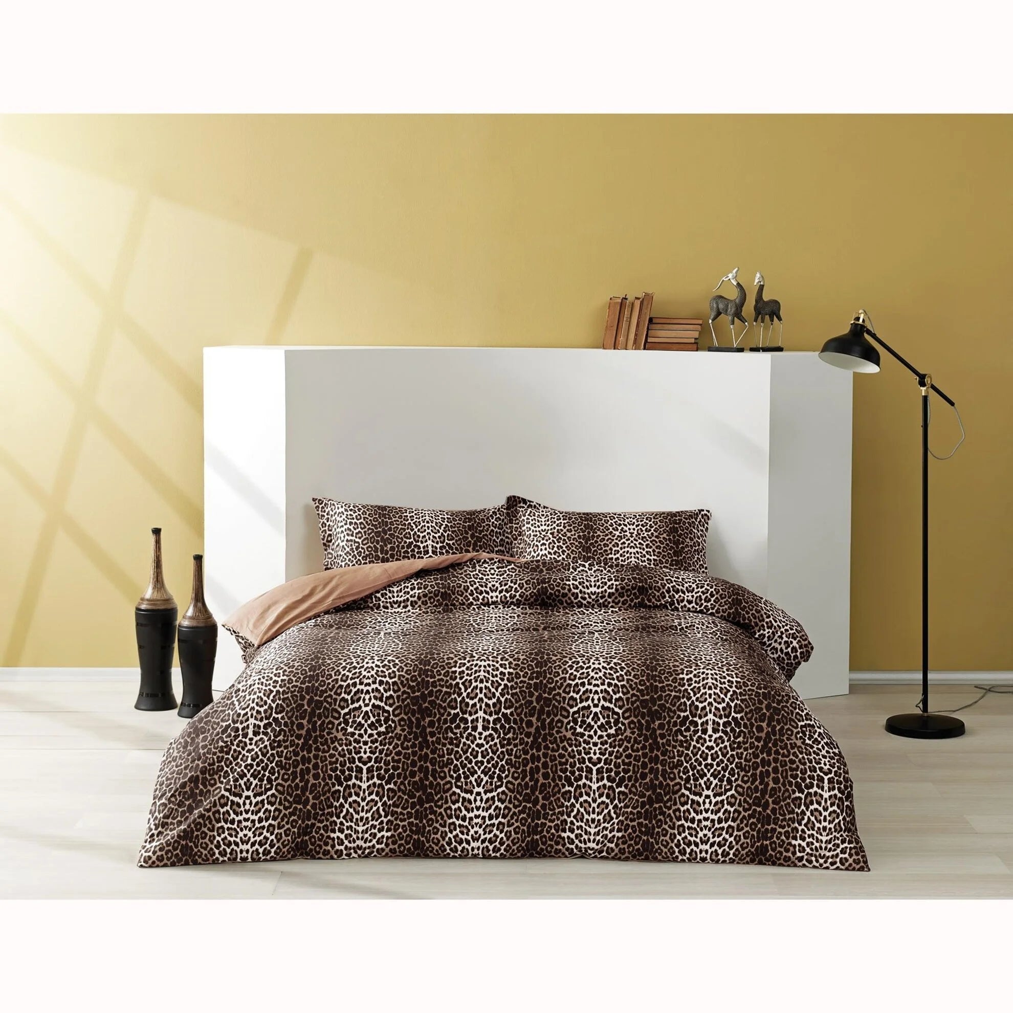 Постільна білизна TAC Satin 200x220 см Leopard