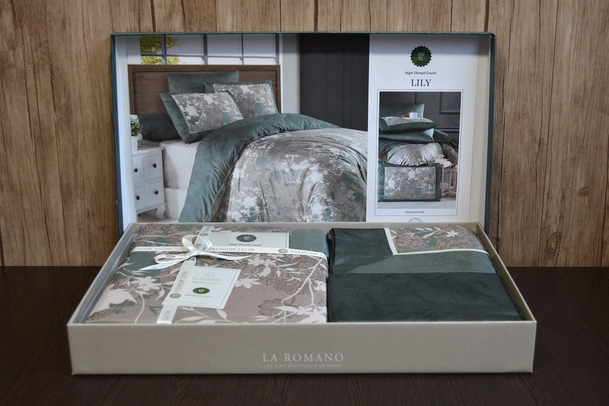 Постільна білизна La Romano Premium Satin 200×220 см Lily Moonmist