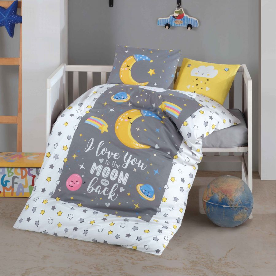 Комплект постільної білизни для новонароджених Clasy Baby Ranforce 100х150 Luna