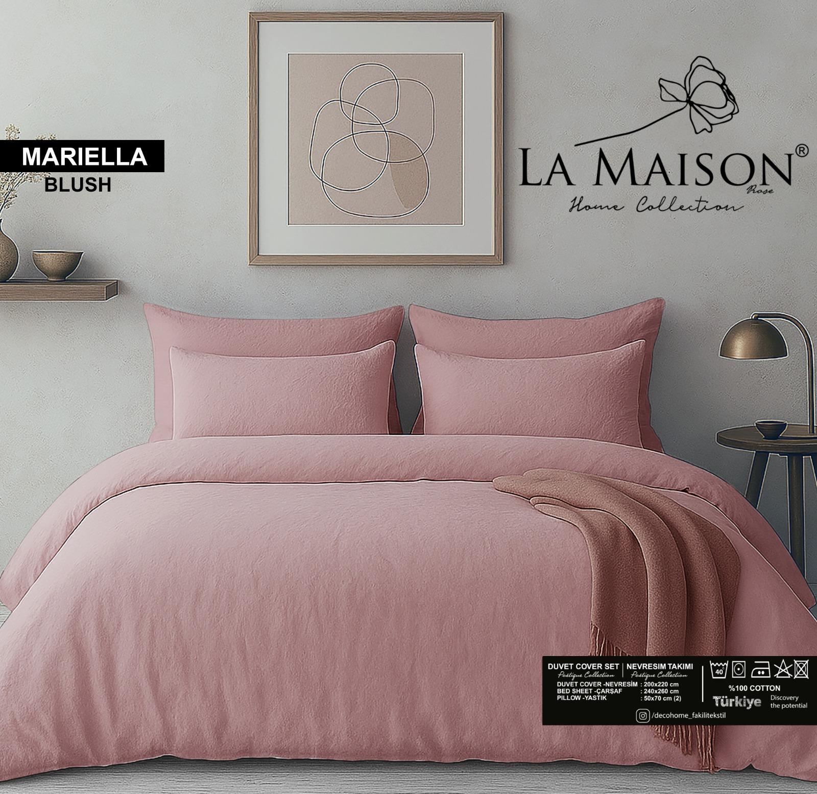 Постільна білизна La Maison Stonewashed 200 х 220 см Mariella Blush