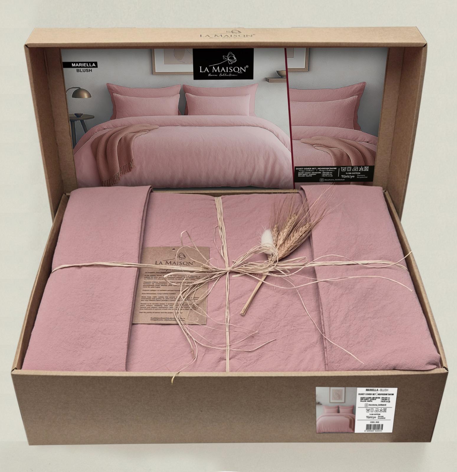 Постільна білизна La Maison Stonewashed 200 х 220 см Mariella Blush