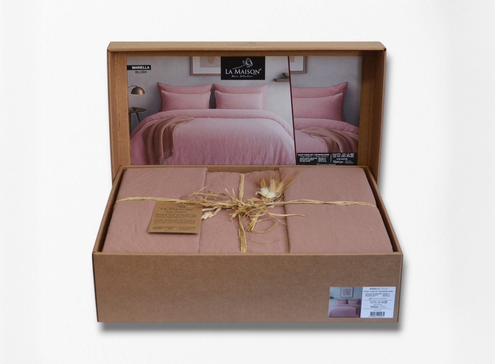Постільна білизна La Maison Stonewashed 200 х 220 см Mariella Blush