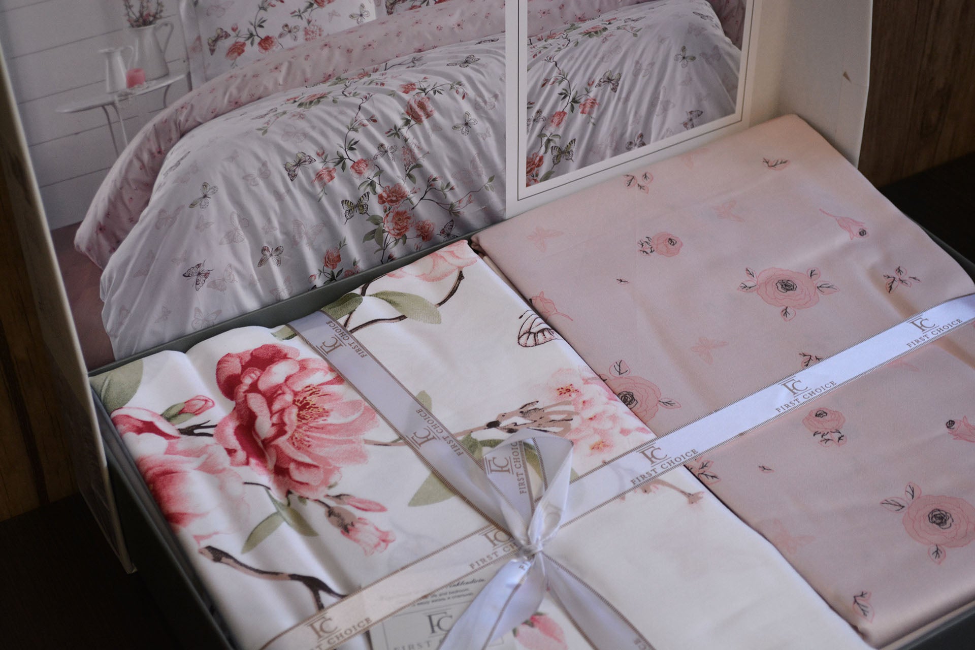 Постільна білизна First Choice Cotton Satin 200х220  Matilde White