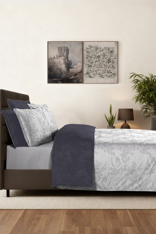 Постільна білизна La Romano Mona Premium Satin 300TC 200×220см Merida Grey
