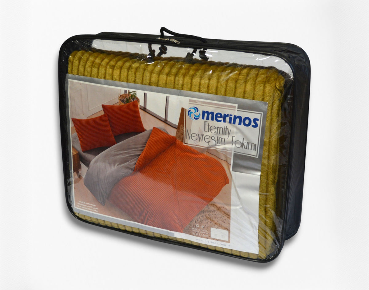 Комплект оксамитової постільної білизни Merinos Eternity 200×220 см. Hardal