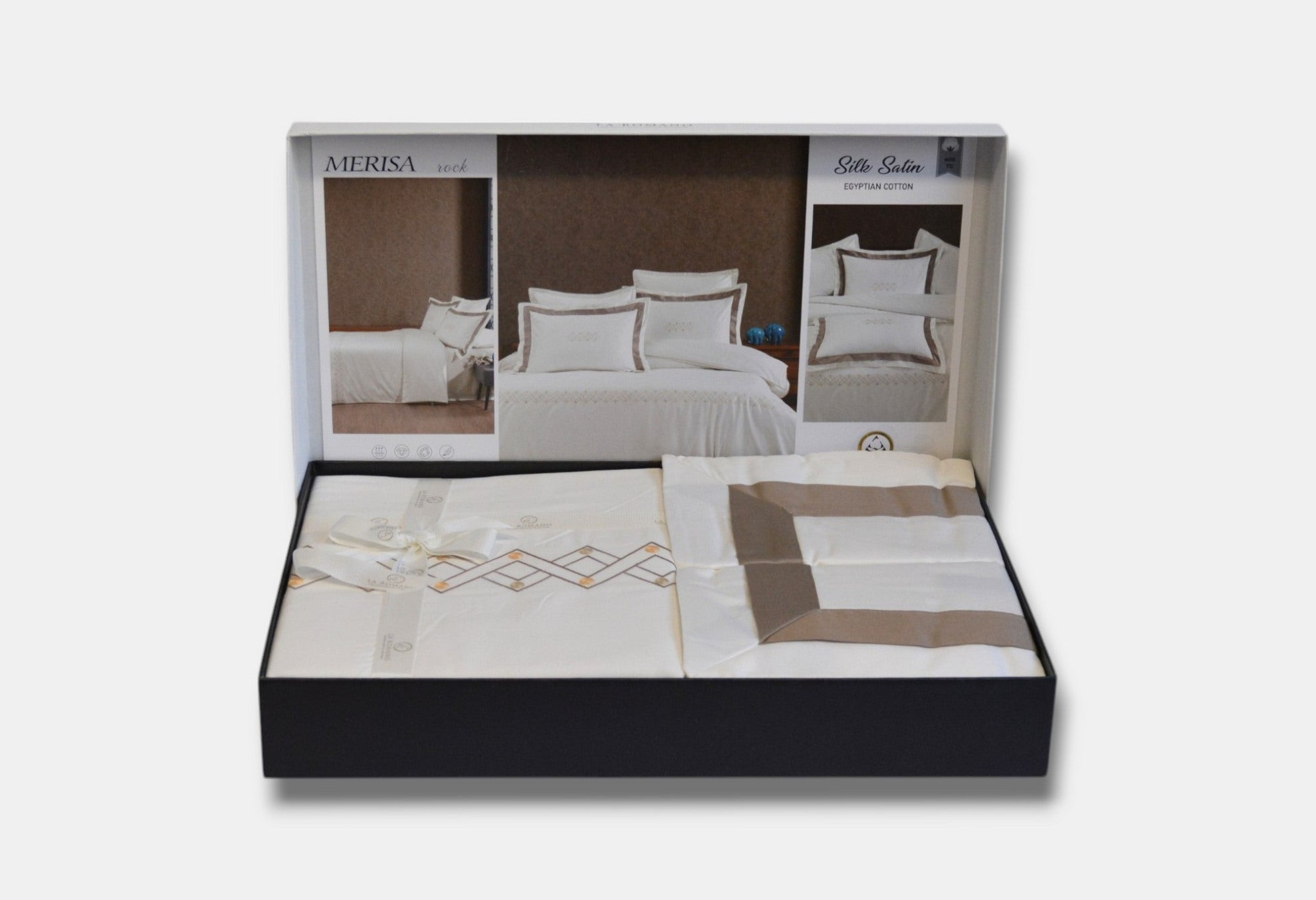 Постільна білизна La Romano Silk Satin 200×220 см Merisa Rock