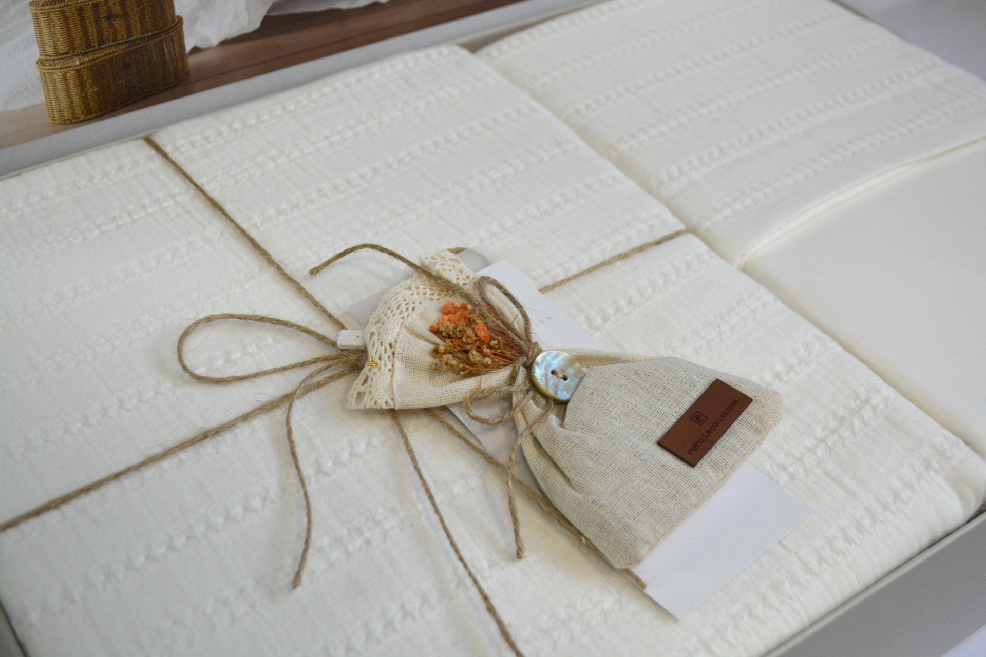 Постільна білизна Pupilla Muslin 200 х 220 см Milla Ekru
