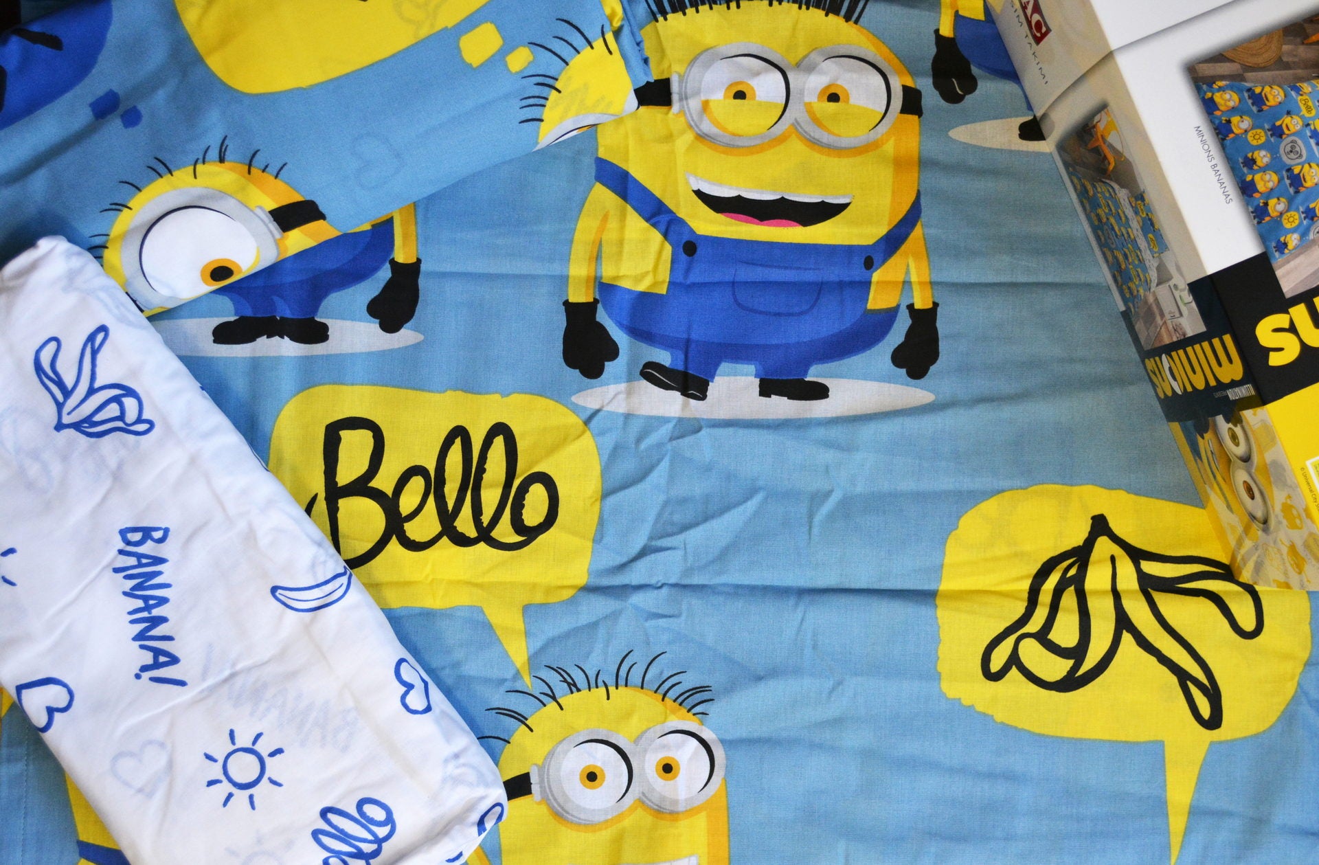 Постільна білизна TAC Disney 160×220 см  Minions Bananas