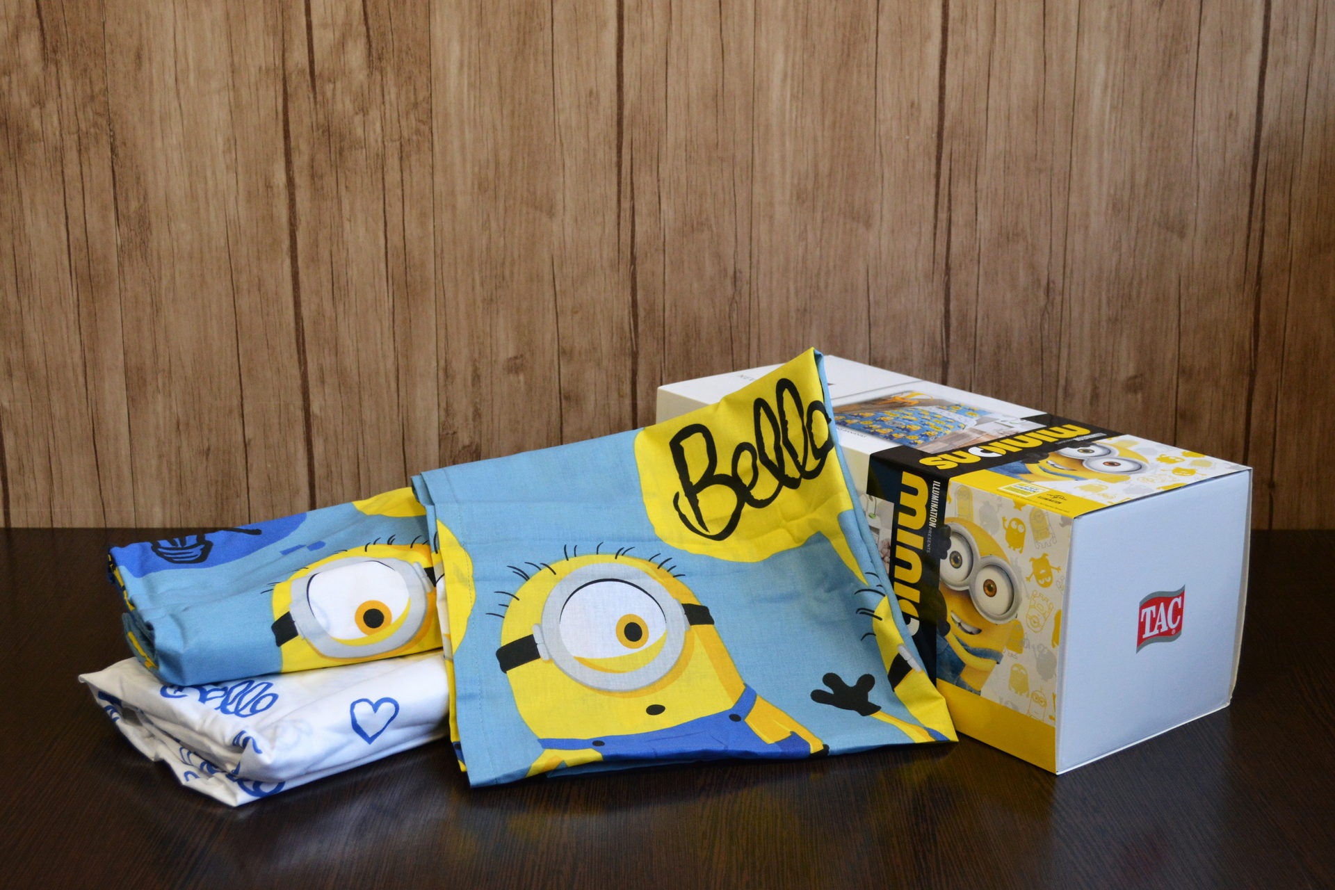 Постільна білизна TAC Disney 160×220 см  Minions Bananas