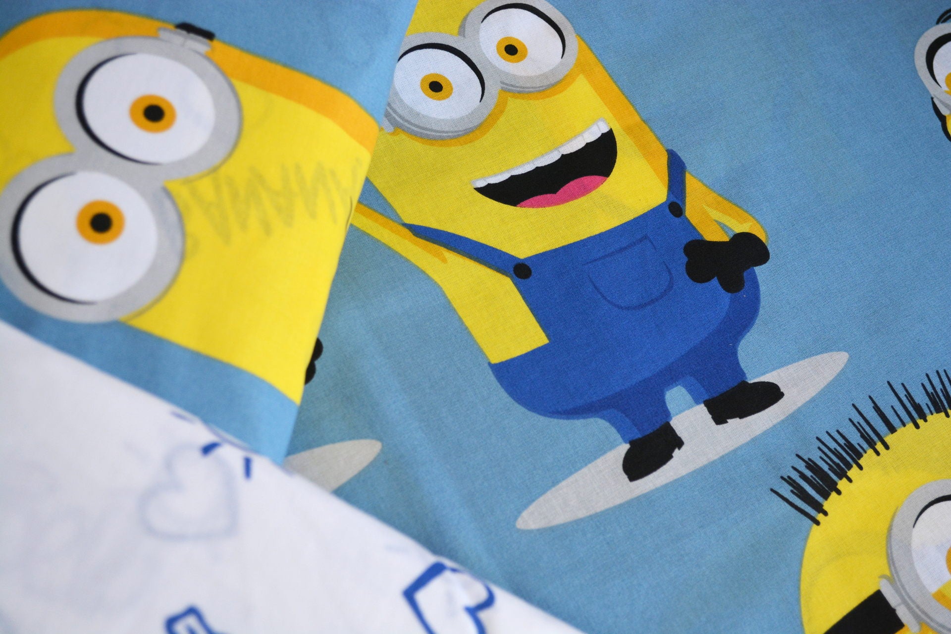 Постільна білизна TAC Disney 160×220 см  Minions Bananas