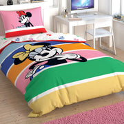 Постільна білизна TAC Disney 160×220 см Minnie Mouse Rainbow