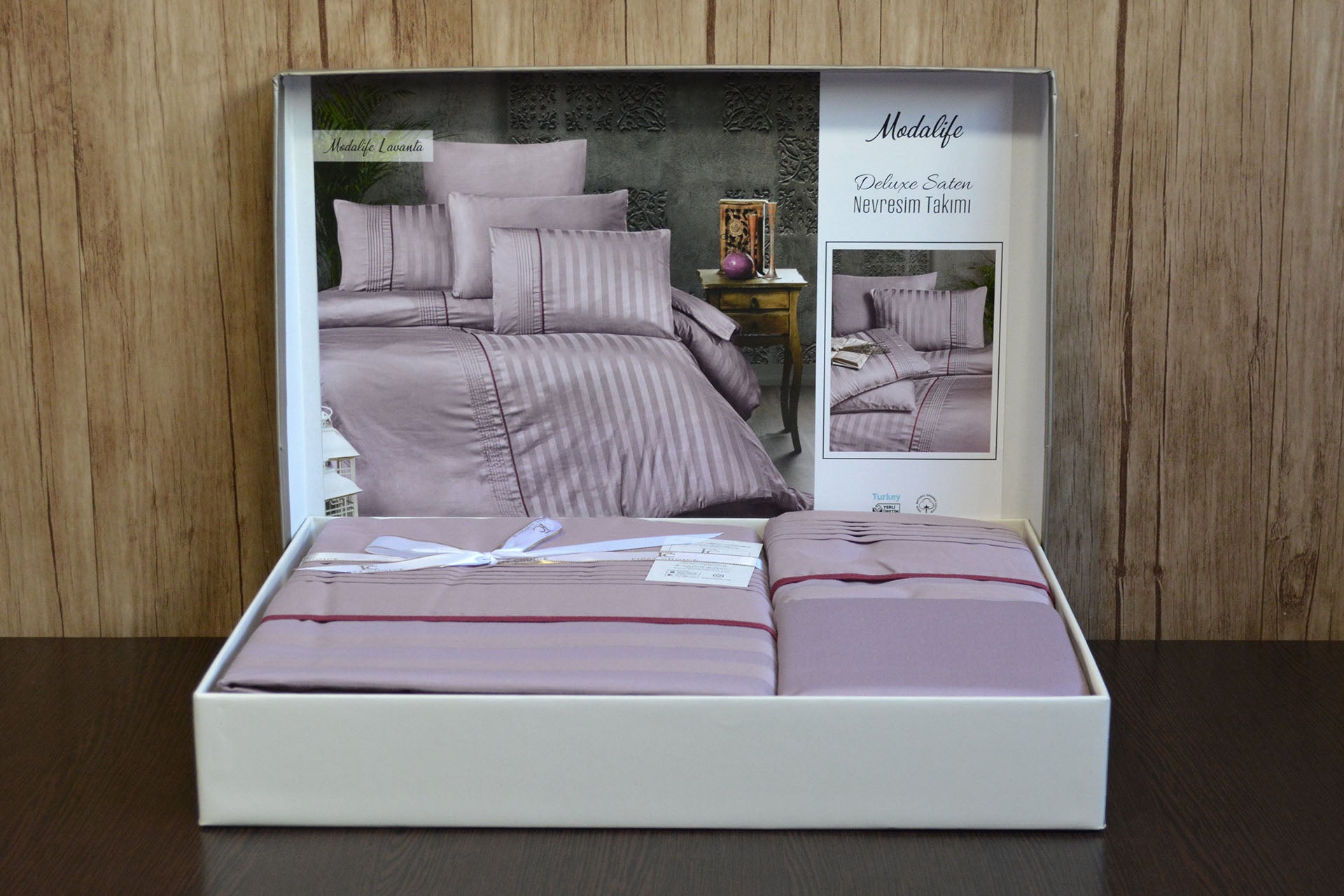 Комплект постільної білизни First Choice Deluxe Satin 200х220 Modalife Lavender
