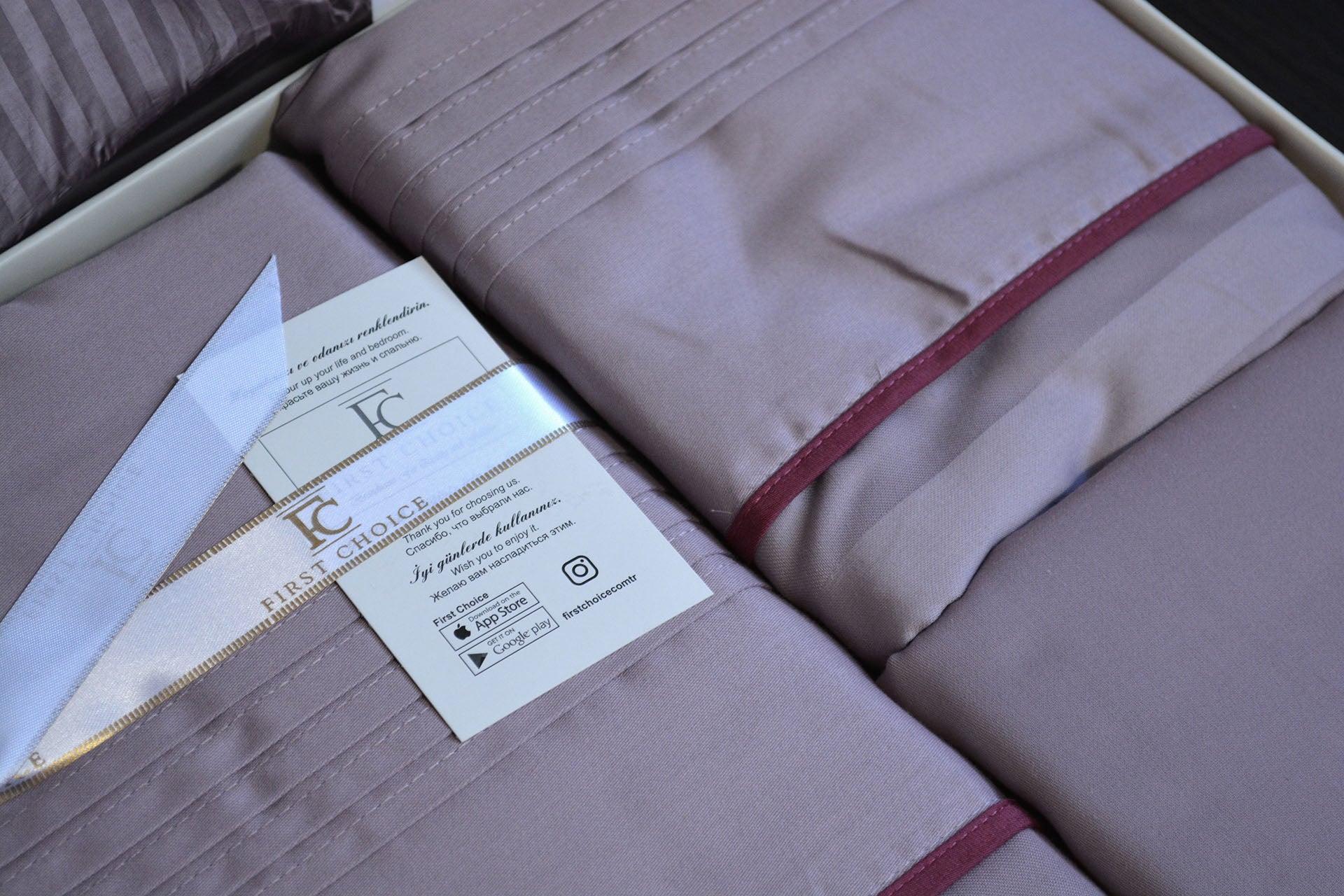 Комплект постільної білизни First Choice Deluxe Satin 200х220 Modalife Lavender