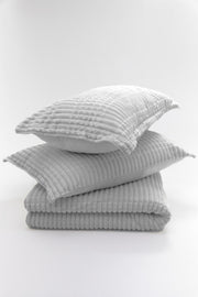 Покривало з наволочкою Merinos Modern Line 150×220 см. - Світло-сірий