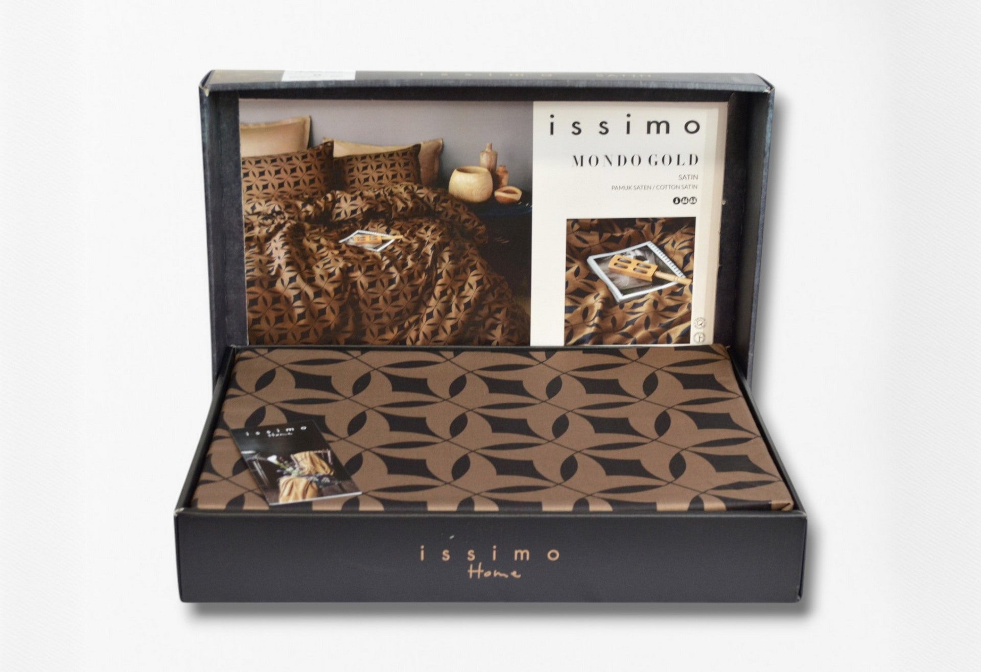 Комплект постільної білизни Issimo Coton Satin 200х220 см Mondo Gold