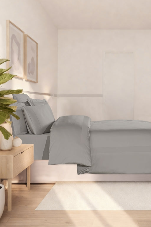 Постільна білизна La Romano Mona Premium Satin 300TC 200×220см  Montova Ash