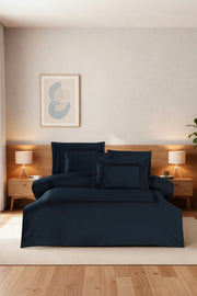 Постільна білизна La Romano Mona Premium Satin 300TC 200×220см  Montova Navy Blue