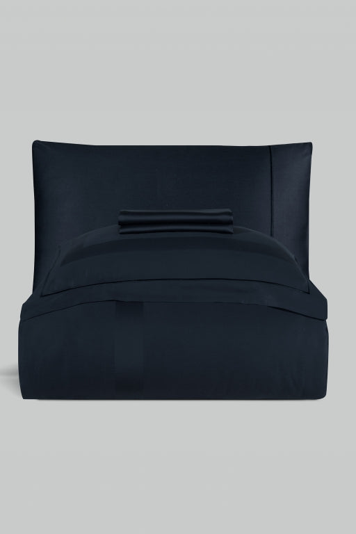 Постільна білизна La Romano Mona Premium Satin 300TC 200×220см  Montova Navy Blue