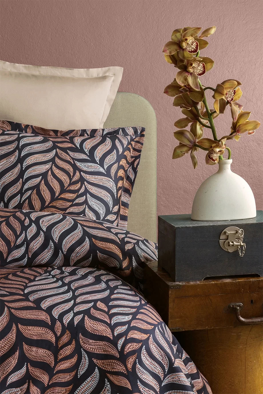 Комплект постільної білизни Issimo Digital Satin 200х220 см Moss