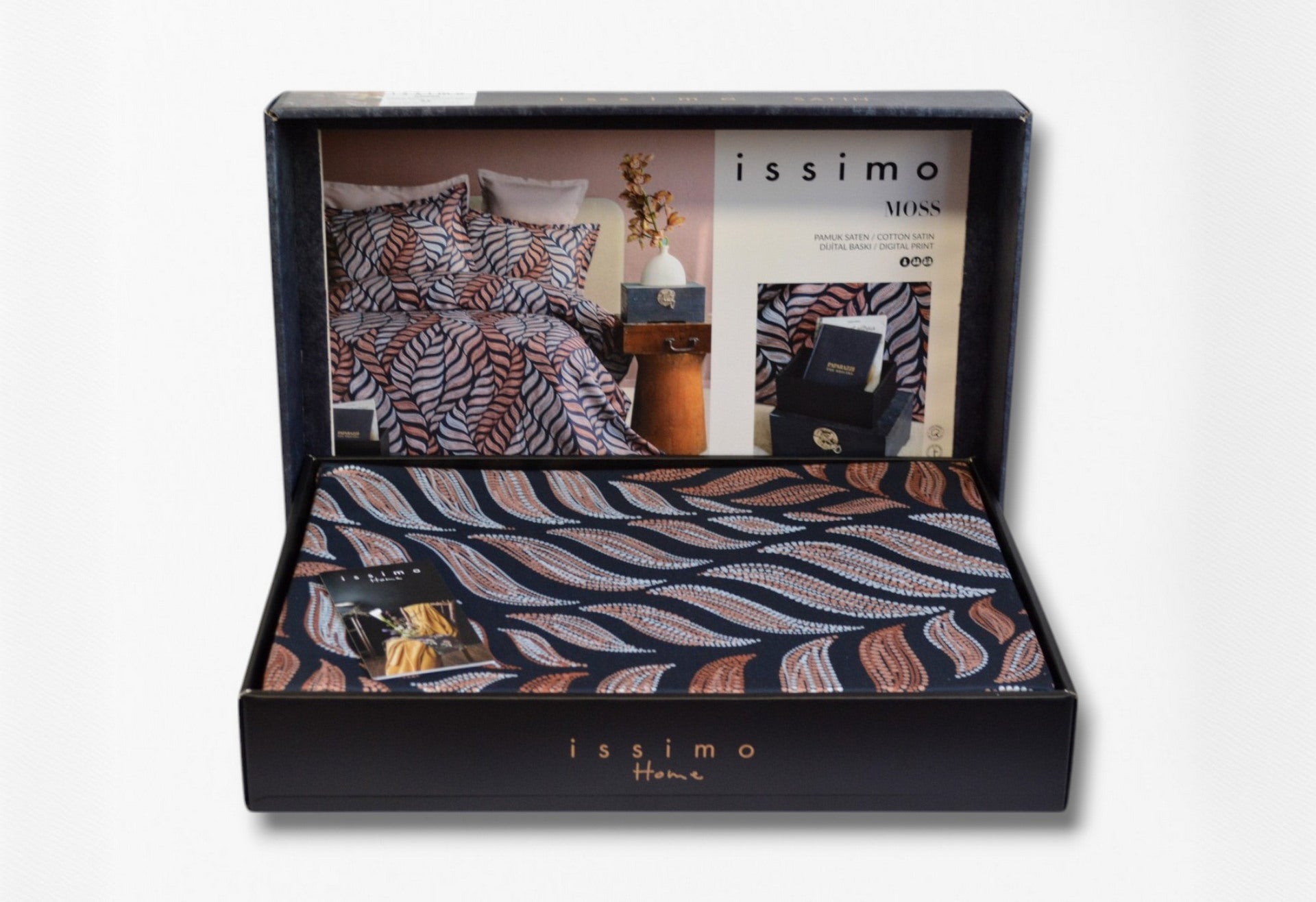 Комплект постільної білизни Issimo Digital Satin 200х220 см Moss