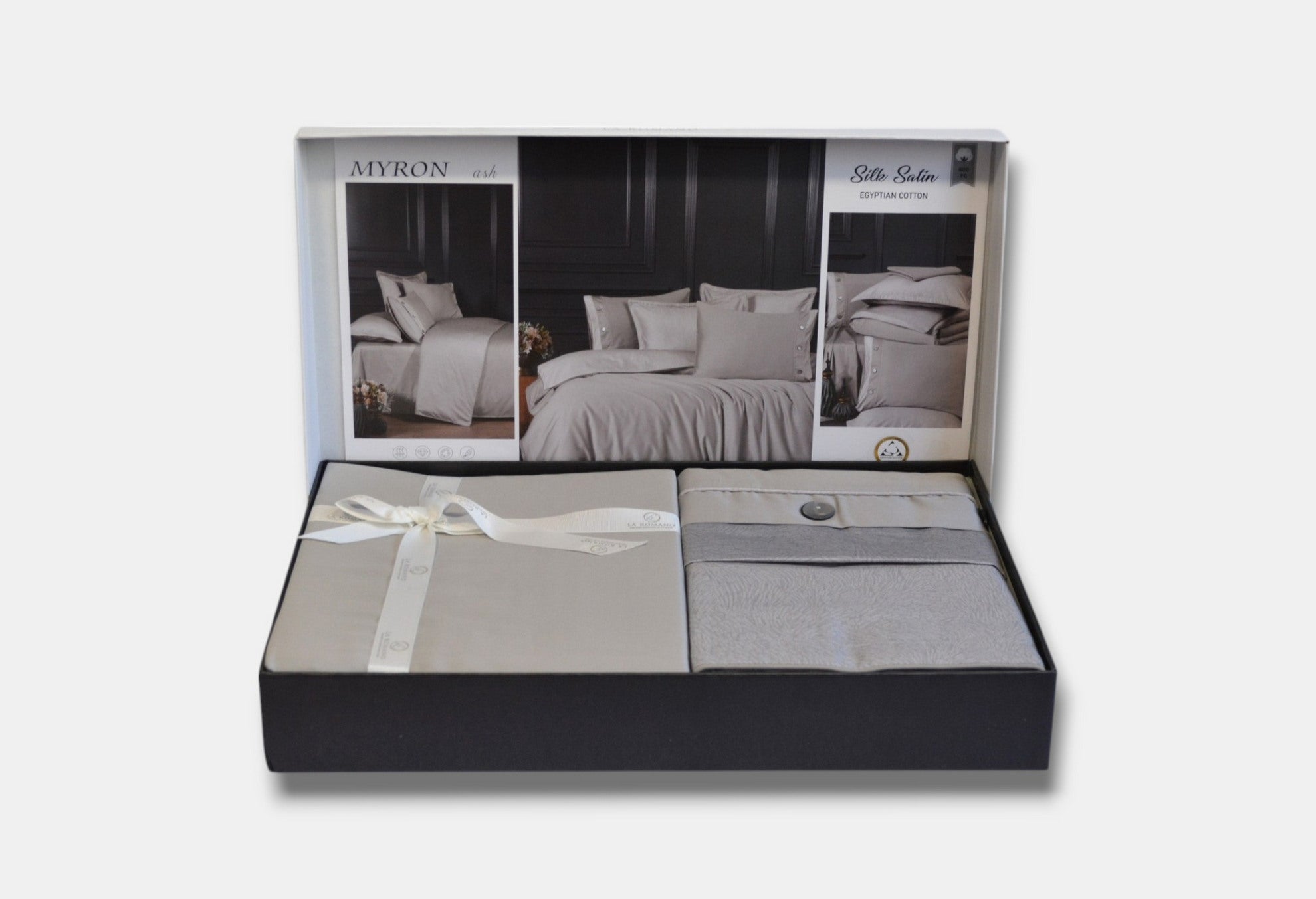 Постільна білизна La Romano Silk Satin 200×220 см Myron Ash