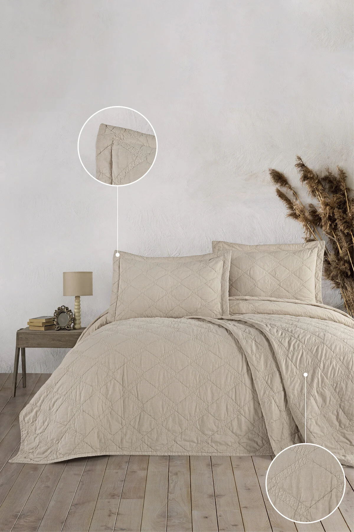 Покривало з наволочками Maribor Natural Creations 240 х 260 см. Velora Beige