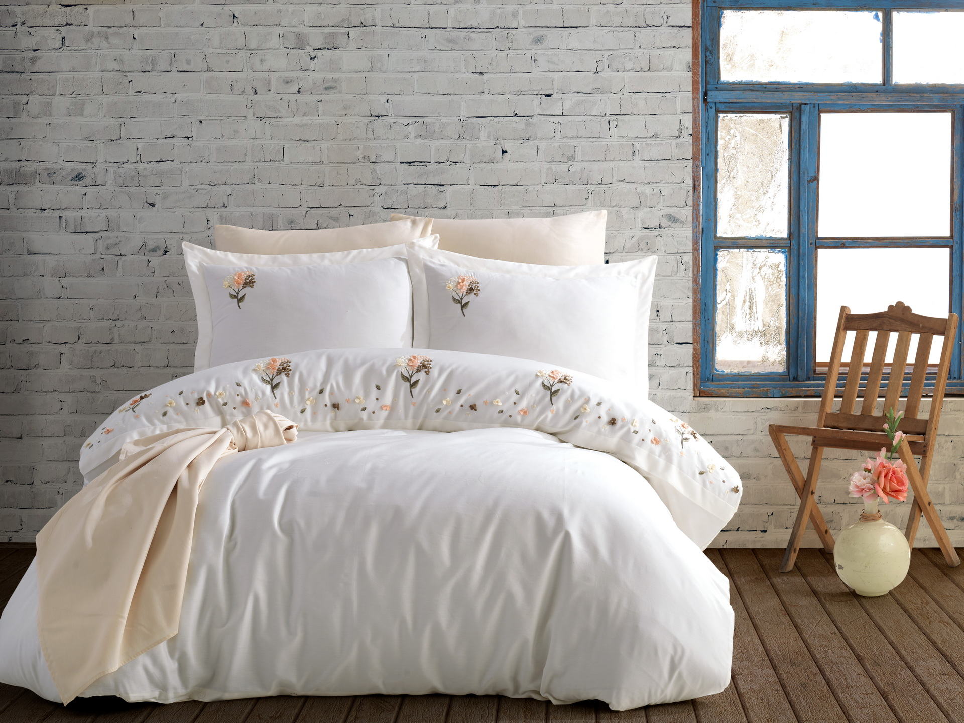 Комплект постільної білизни Maribor Exclusive Satin  200х220 см Narissa Krem