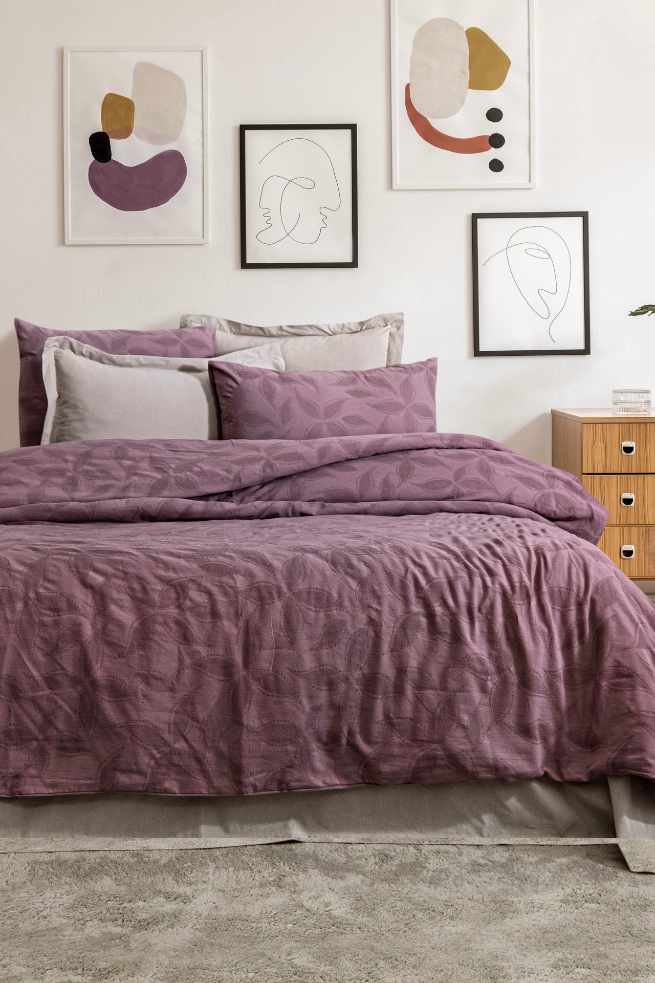 Постільна білизна Saheser Luxury Jacquard 200 х 220 см Nimbus