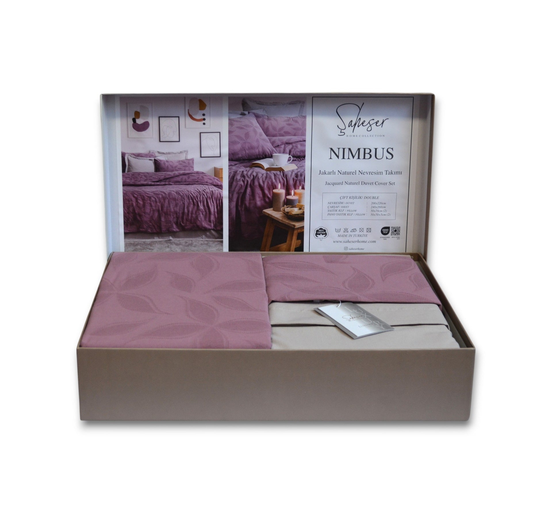 Постільна білизна Saheser Luxury Jacquard 200 х 220 см Nimbus