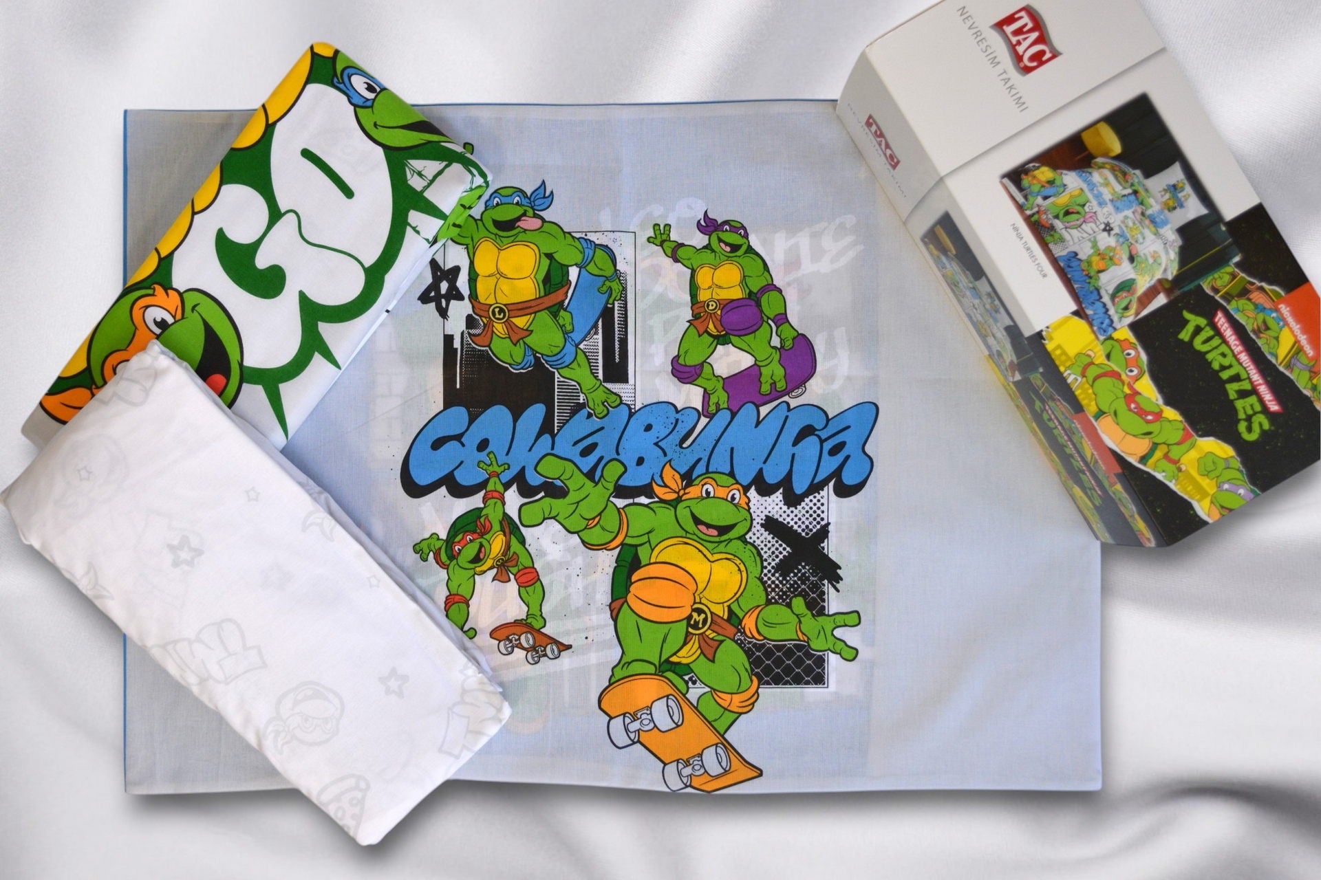 Постільна білизна TAC Disney 160×220 см Ninja Turtles Four