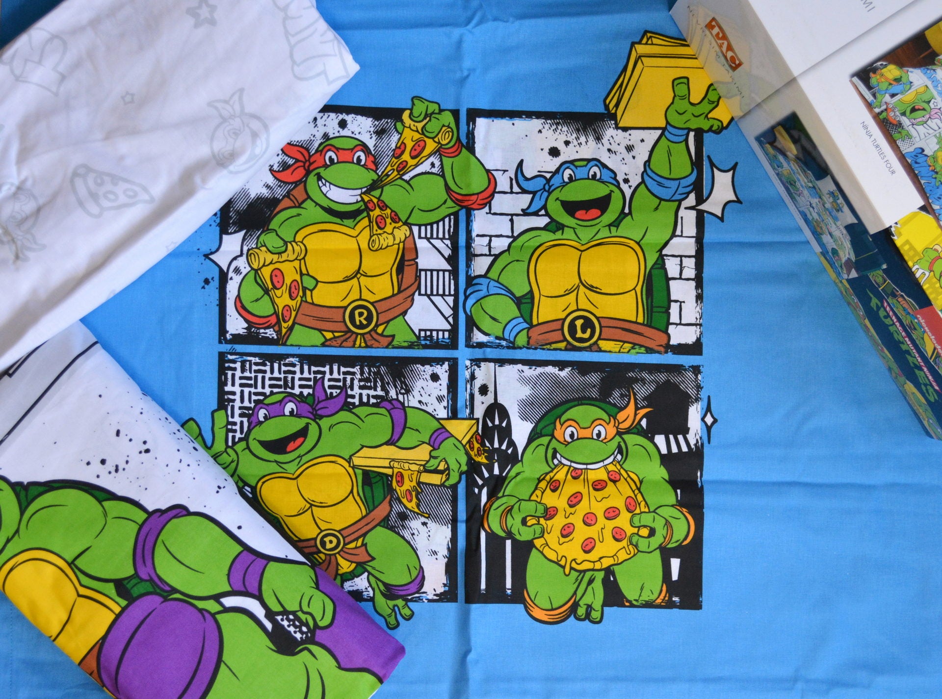 Постільна білизна TAC Disney 160×220 см Ninja Turtles Four