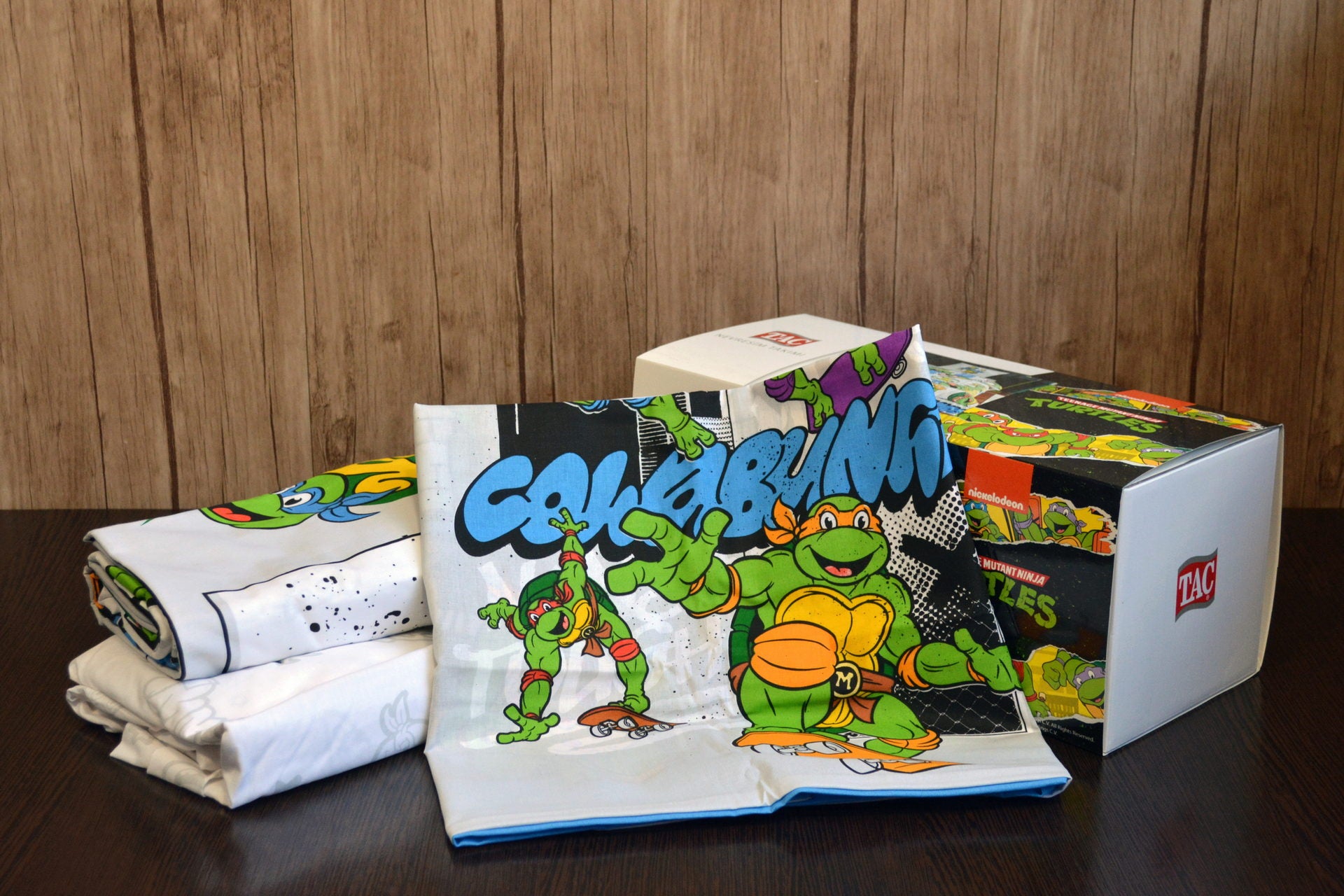 Постільна білизна TAC Disney 160×220 см Ninja Turtles Four