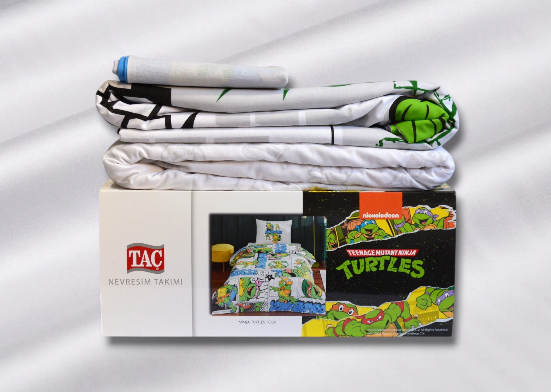 Постільна білизна TAC Disney 160×220 см Ninja Turtles Four