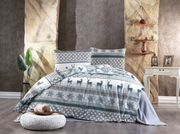 Комплект постільної білизни Kayra Flanel 160x220 см Noel Gri