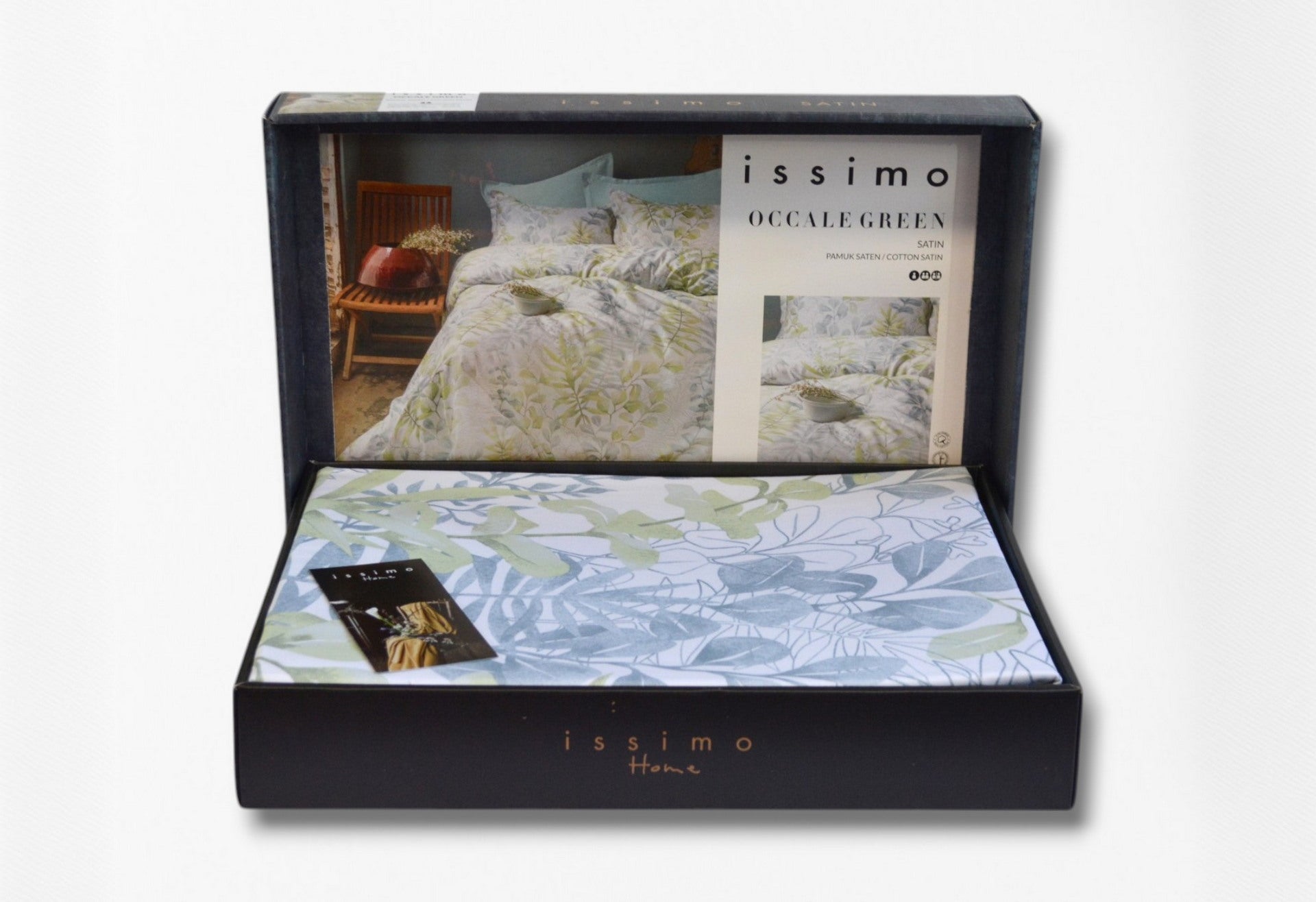 Комплект постільної білизни Issimo Coton Satin 200х220 см Occale Green