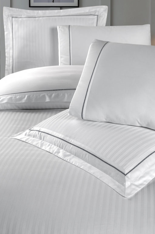 Постільна білизна La Romano Mona Premium Satin 300TC 200×220см  Orcella White