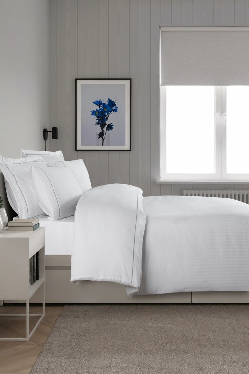 Постільна білизна La Romano Mona Premium Satin 300TC 200×220см  Orcella White