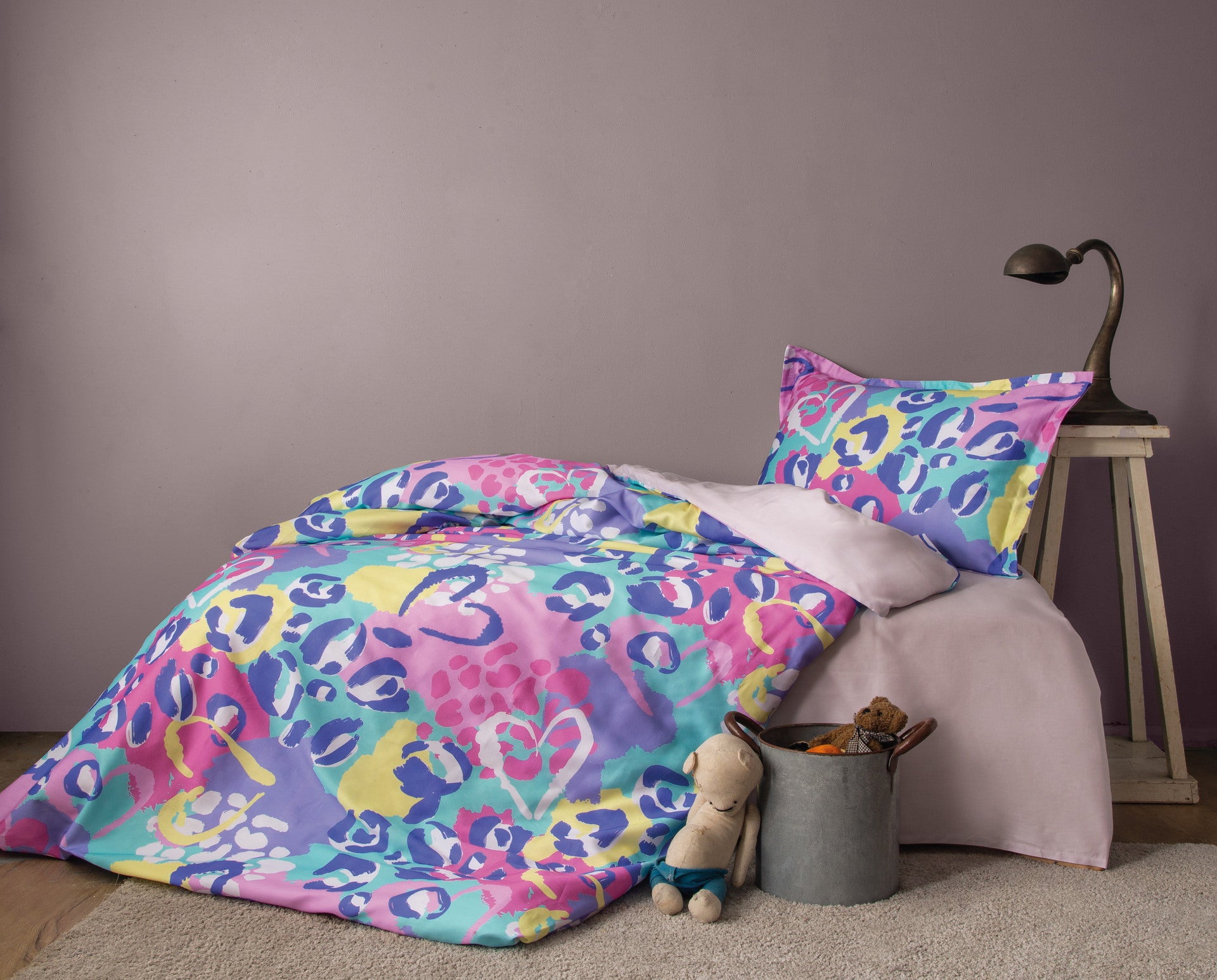 Комплект постільної білизни Issimo Digital Satin 160х220 см  Pinky