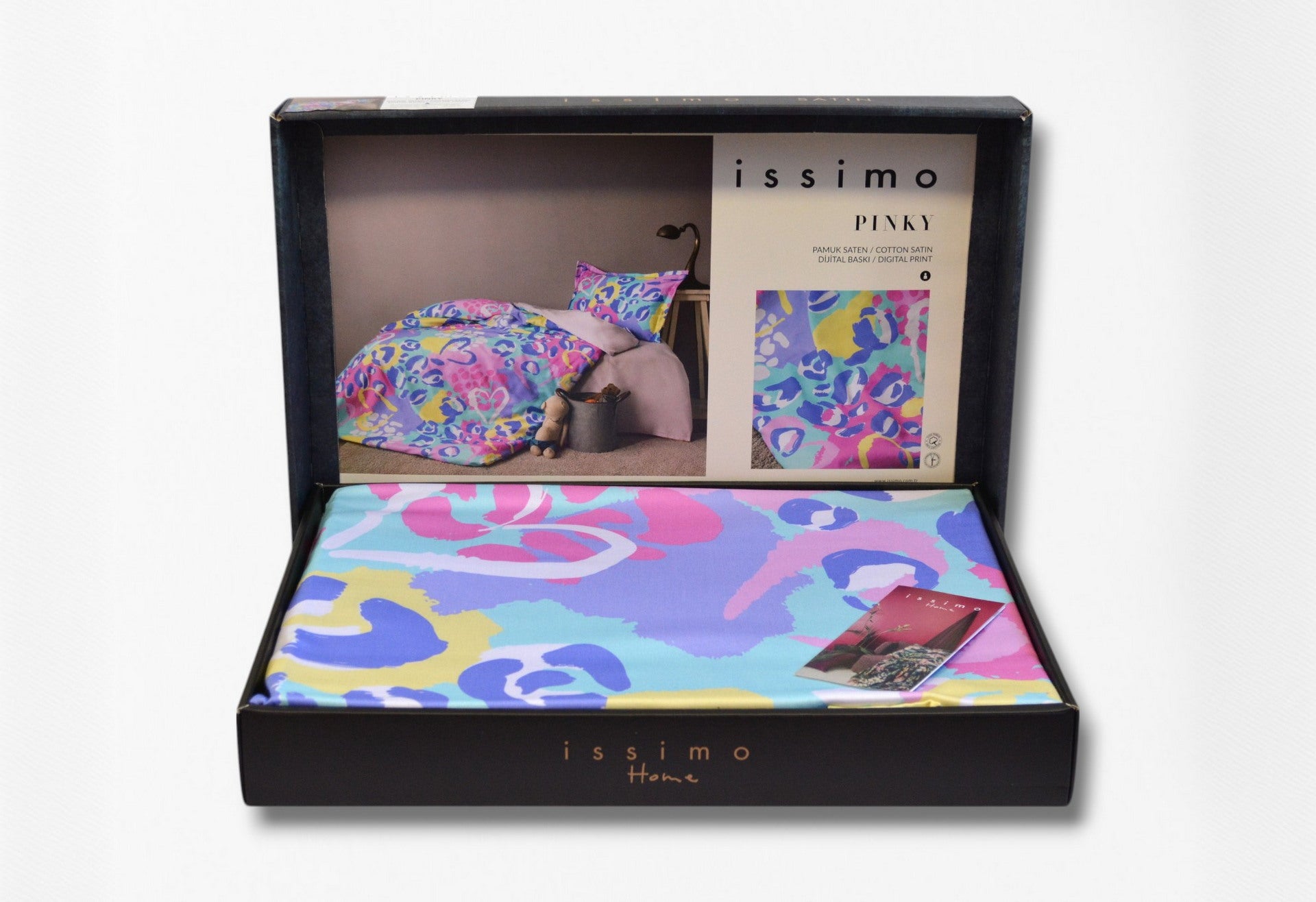 Комплект постільної білизни Issimo Digital Satin 160х220 см  Pinky