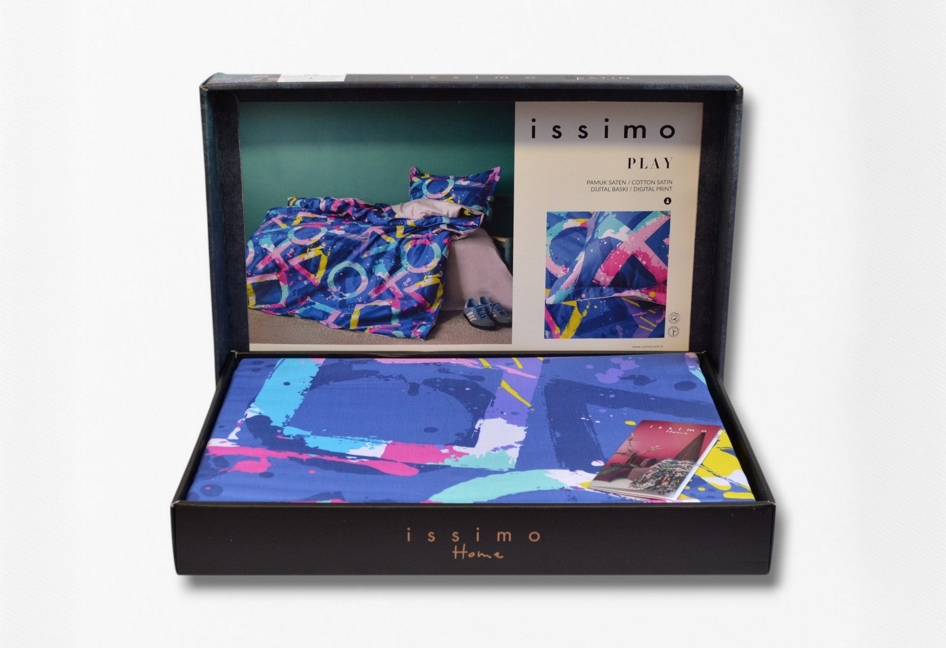 Комплект постільної білизни Issimo Digital Satin 160х220 см Play